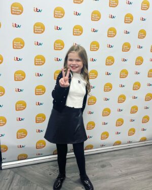Ella Chadwick Instagram - More pics from yesturday!! Yesturday i was invited back to @gmb to suprise @benshephardofficial on his last show 😭 i had the best time everybody is always so nice i love being there and whilst its sad bens leaving were all still going to see him so we wish you the best of luck on this morning ben ❤️ thankyou for being so kind and always making me smile 🥰🫶 #gmb  #lastshow #benshephard #tvstudios #goodluck