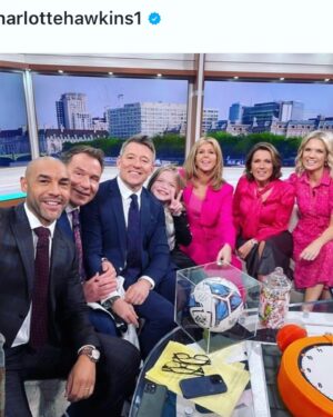 Ella Chadwick Instagram - More pics from yesturday!! Yesturday i was invited back to @gmb to suprise @benshephardofficial on his last show 😭 i had the best time everybody is always so nice i love being there and whilst its sad bens leaving were all still going to see him so we wish you the best of luck on this morning ben ❤️ thankyou for being so kind and always making me smile 🥰🫶 #gmb  #lastshow #benshephard #tvstudios #goodluck