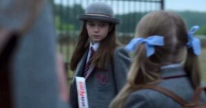 Ella Chadwick Instagram - Still cant believe i was lucky enough to be part of the best film #matildamovie . It was so good and loved all my trips down to the studios ally pally and where the school was. Everybody was so lovely. I had the best time. Thanks @zebedeetalent for inviting me to the casting for this 🥰 #matildathemusical #matilda #zebedeetalent #netflix #film #filmset #curlywurlygirl 🎥🎬🍿