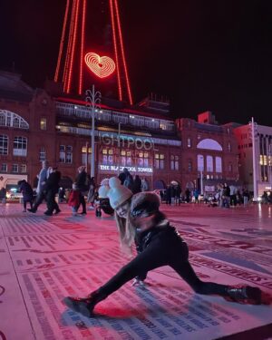 Ella Chadwick Instagram - Had a fab time last night at blackpool illuminations. Ive vome every year since i was 4wks old well apart from 2020 cause of covid. My fave part is the dancefloor and music outside the tower as i love to dance ❤️ #blackpool #blackpoooltower #blackpoolilluminations #tradition