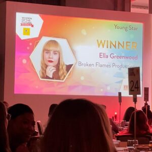Ella Greenwood Instagram - Still can’t believe it! Thank you so so much to @womenoffuture for selecting me for the Young Star Award 🎉 What a wonderful and inspiring evening!
