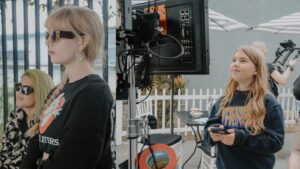Ella Greenwood Instagram - A project that I am so incredibly proud to be a part of, @breakingplans is having its World Premiere at the iconic @chinesetheatres with @danceswithfilms on the 23rd June! Made by the most talented new filmmaker (and one of my favourite people ever) @londonhoughton. I’ve had the privilege of seeing London grow both on and off set, from seeing how engaged she was with filming Once Upon a Riot in the UK, to watching her shine at the auditions in Hollywood for this beautiful script (that she wrote at the age of 9), and then filming it in Seal Beach with the most wonderful team. This really is an extraordinary project by a very extraordinary person, and I cant wait for it to be shown to an audience for the first time ♥️
@dreamotionstudios @pauljamesmovies @bayleecorona 
BTS Photos by @_sarahanarna (US) @ines_leila_hachou (UK)