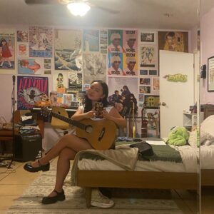 Ella Jay Basco Instagram - wee little guitar, wee little tiger, wee little song