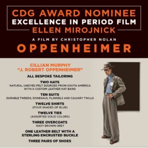 Ellen Mirojnick Instagram - 🧡CostumeDesign. 🧡The Numbers🧡. @oppenheimermovie 🧡