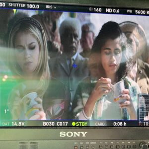 Ellie Duckles Instagram - Some BTS from The Judgement of Paris with the loveliest crew and cast. Missing my on-screen familia ♥️ 

swipe for some serious fruit eating🍊😂🍎