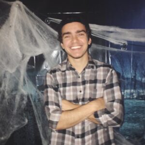 Elliot Fletcher Instagram - sorry for the late post but thank you so much for all the birthday wishes! it was a wonderful day, thanks to all my friends and all of you! (creds to my girlfriend for this picture, the halloween decorations behind me, and for making me laugh)