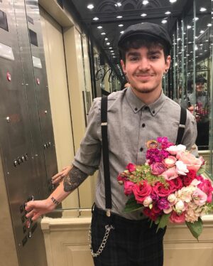 Elliot Fletcher Instagram - i look like a chimney sweep? chim chim cher-ee! happy birthday @chiaraaurelia (ft. cutie danielle taking my picture)