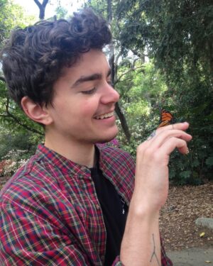 Elliot Fletcher Instagram - i loved today and this butterfly.