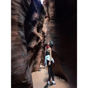 Elyse Levesque Instagram - Tiny Humans vs Giant Slot Canyon. A series. #yesimobsessed #slotcanyons #mynewfavoritething #buckskingulch #utah