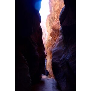 Elyse Levesque Instagram - Tiny Humans vs Giant Slot Canyon. A series. #yesimobsessed #slotcanyons #mynewfavoritething #buckskingulch #utah