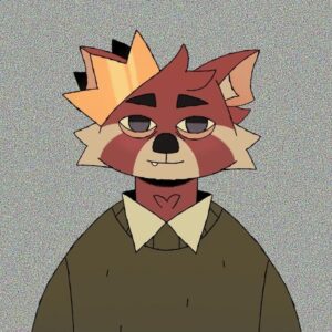 Ema Mlynarčíková Instagram - Vtuber comm! A really fun character to rig C: 👑 #furry #furryart #redpanda #vtuber #live2D