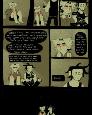 Ema Mlynarčíková Instagram - Guts is one years old today and still probably the best thing i’ve ever written :0 

There is a new comic in the works and a visual novel (!!!) with these guys, more updates will come soon. 

If you enjoyed guts and would like to support me, you can get the full pdf for 1eur at gumroad (link in bio) Thank you!