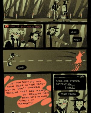 Ema Mlynarčíková Instagram - Guts is one years old today and still probably the best thing i’ve ever written :0 

There is a new comic in the works and a visual novel (!!!) with these guys, more updates will come soon. 

If you enjoyed guts and would like to support me, you can get the full pdf for 1eur at gumroad (link in bio) Thank you!
