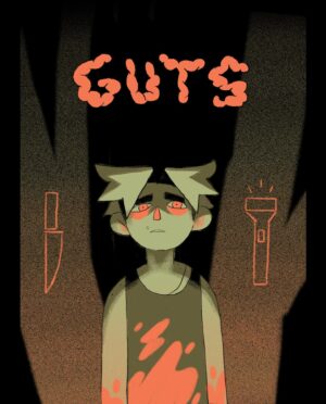 Ema Mlynarčíková Instagram - 🥩🦴GUTS part 1
A comic about scary things. 
CW: gore, toxic masculinity?, bad puns

Lineart done within the 24hour comic challenge. Thats why it gets sloppy towards the end haha. 

If you’d like to support me, i uploaded a comfier pdf to my gumroad for a great price of 1€! (link in bio)
Enjoy

#comic #comics #spooky #halloween #gore #twobroschillinginaforest #procreate