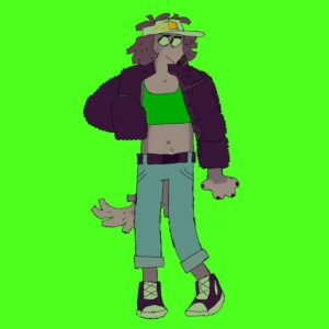 Ema Mlynarčíková Instagram - A great way to make shopping with friends interesting is to dare eachother into wearing funny clothes - a fanart.

#oc #furry #furryart
