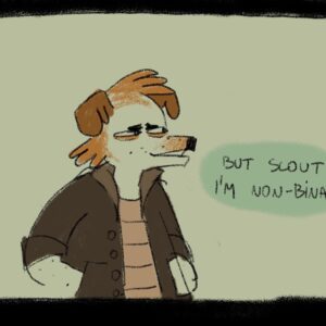 Ema Mlynarčíková Instagram - They are a solid decimal 10.
#comicstrip #strip #comic #furry #furryart #nonbinary #nb