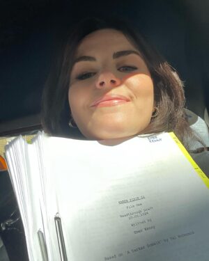 Emer Kenny Instagram - Hello Scotland, hello Karen Pirie, hello writing & shooting & mothering all at the same time. Come on @laurenlyle7 @chrisapjenks @zachwwyatt let’s solve a horrible kidnap.