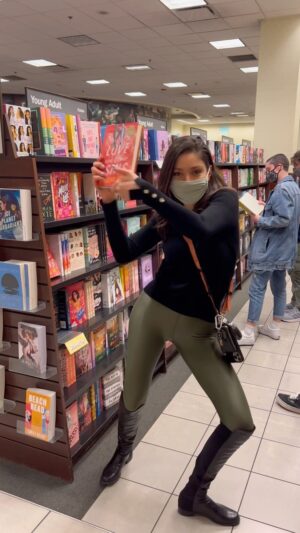 Emilia Ares Instagram - does anyone else always have music playing in their head? C’est normal? 
Btw I’ll probably add some bookmarks and goodies into the books at B&N for a special surprise sometime this week 😬
•
•
•
#loveandothersins #emiliaares #barnesandnoble #bookstagram