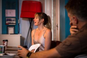 Emilie Cocquerel Instagram - Acting is a bit of a strange profession. Trying to put words to it with your audience though is surprisingly delicious. Thanks @visionsplendidfilmfest for the wicked questions and allowing me to muse on all things mental health, sex scenes, trauma based roles and acting when you're sea-sick! 

📸 @allanspics 
@grisha.123