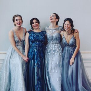 Emily Andras Instagram - Find your squad and never let go. Thank you for a truly magical day, @andrea_leo_couture @madelinesboutiquetoronto @omnikingedward @dane.does.portraits @hairbystephaniecrane @lashesbyvivianr and @katbarrell for always taking care of us. 💕 #canadianscreenawards