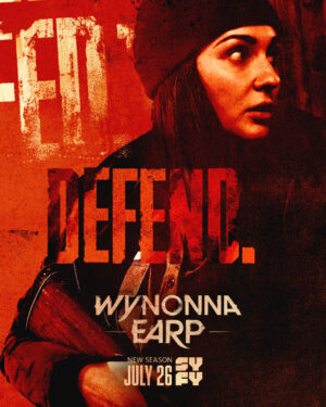 Emily Andras Instagram - DEFEND.

#WynonnaEarp Season Four. Premieres Sunday, July 26th on SYFY and CTVSciFi 10 pm EST.

Whatever happens next: Don’t. Go. Alone.
