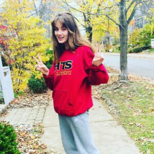 Emily Andras Instagram - In November we get bangs. #kidcutie