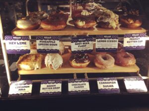 Emily Andras Instagram - Always Be Earping™️, even on Vegas vacay. Whisky in your accompanying coffee optional. Which one would you pick? Which one do you think I picked? 😏 @districtdonuts @cosmopolitan_lv