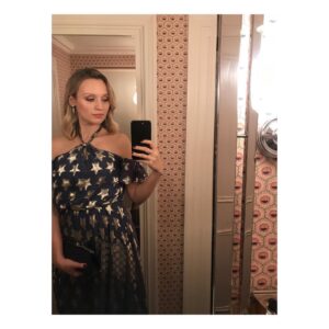 Emily Berrington Instagram - 🌟🌟🌟🌟🌟
So worth braving the rain for the @alfreddunhill #dunhillprebaftaparty 
Thanks to @helena_kastensson @temperleylondon @louboutinworld @monicavinader @whiplondon