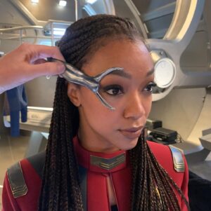 Emily Coutts Instagram - Endings are always hard but it’s been one hell of a ride 🚀 thank you to all of the fans who made the last few years so incredible. Thanks for welcoming us and the show into your universe. #StarTrekDiscovery #Detmer