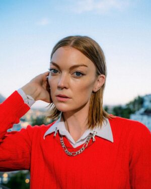 Emily Coutts Instagram - love, red 🌹

photos by my talented little sis @iamsierrastone 
jewellery and styling by @vintage_chapel @callan.guth