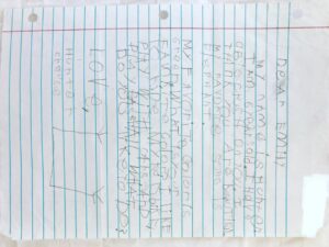 Emily Kokal Instagram - Hey Hunter! 
Thanks for the super awesome letter and drawing!
Made my day 😊🌈🌴💃🏻☀️
💚 look out for a letter back soon!