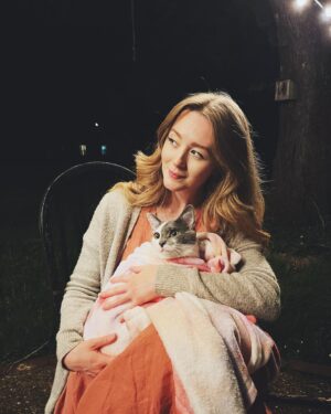 Emily Marie Palmer Instagram - Thank you so much for the kind words of birthday love   encouragement yesterday — they truly meant so much. 🥹♥️ 

This was a year of monumental and unexpected and wonderful changes. (Adopting this little backyard urchin was one of the sweetest twists and turns my life took this year, hehehe 🥰) 

Our first pet, our first house (together), and now, this very weekend, we’re launching @in.the.firelight — which would not have been possible without so much support   collaboration from so many dear, brilliant people that I love. I am grateful, and nervous, and excited to see this little fledgling begin to take flight tomorrow. 🙈

These are only some of the highlights, of course. There was struggle, and discontent, and grief interwoven throughout this year too. And yet, it’s comforting somehow to know that this is how it is meant to be — this is what it is to be human — and we are “built to live simultaneously in love and loss, bitter and sweet.”

There is no one I would rather live it all with than you, @joeyciccoline — the bitter and the sweet ♥️