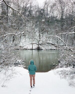 Emily Marie Palmer Instagram - Joey got some film developed and it feels like a little secret doorway back into some very dear memories from this year. The most beautiful Tennessee snow day, perching awe-struck beside the Grand Canyon, my grandma’s cute cross-stitch, reveling in the perfect mid-Summer breeze in Rocky Mountain National Park, the bittersweet final days in the very first house that we made into a home together, and the pure ecstatic joy of sledding at White Sands. 

And this first one here, this one in the checkered sweater — Joey snapped it a couple weeks ago to finish out the roll of film, and said it turned out to be his favorite one of all of them. ☺️

What a beautiful life. This year was not at all what I thought it would be when I first ventured into it on January 1st, and I would be lying if I told you that I have not had to grieve that a little — that year that I thought I would have — but it has been full of such love and so much goodness, and I am deeply grateful. 💕