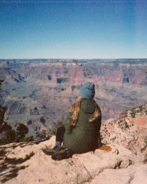 Emily Marie Palmer Instagram - Joey got some film developed and it feels like a little secret doorway back into some very dear memories from this year. The most beautiful Tennessee snow day, perching awe-struck beside the Grand Canyon, my grandma’s cute cross-stitch, reveling in the perfect mid-Summer breeze in Rocky Mountain National Park, the bittersweet final days in the very first house that we made into a home together, and the pure ecstatic joy of sledding at White Sands. 

And this first one here, this one in the checkered sweater — Joey snapped it a couple weeks ago to finish out the roll of film, and said it turned out to be his favorite one of all of them. ☺️

What a beautiful life. This year was not at all what I thought it would be when I first ventured into it on January 1st, and I would be lying if I told you that I have not had to grieve that a little — that year that I thought I would have — but it has been full of such love and so much goodness, and I am deeply grateful. 💕