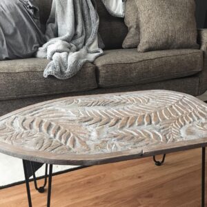 Emily Serpico Instagram - My fern coffee table is complete 🌿 #wood #fern #table #diy