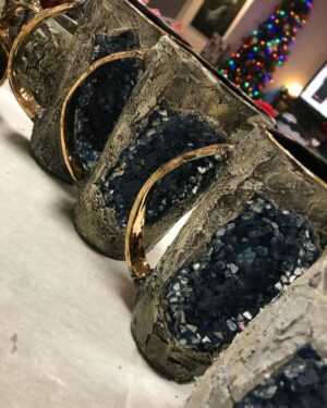 Emily Serpico Instagram - Packing final orders ❤️ #Etsy #handmade #pottery #ceramics #geode #bark #nature
