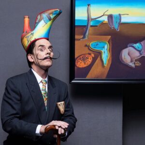 Emily Serpico Instagram - Had so much fun today turning @dr_brown into Salvador Dali! I had a great time! Modeled by: @dr_brown and photographed by @ianspanier #dali #salvadordali #makeup