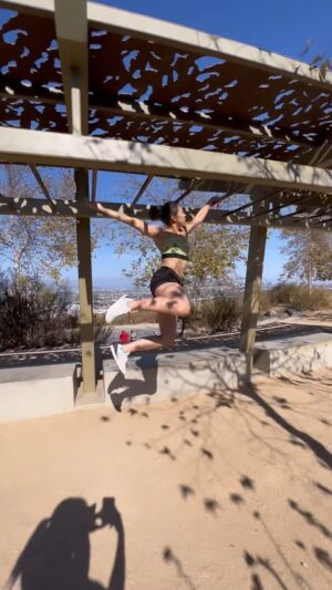 Emily Tung Instagram - Monkey bar sesh with @lorenaparkour 
.
.
.
#monkeybars #calesthenics #streetworkout #stronggirls #stuntwoman #stuntperformer #martialartsgirls #parkourgirl #parkour #parkourlife #upperbodyworkout #training #athleisure #outdoorsports #actionsports #ninjawarrior #bars #barstarzz #fitgirl #tarzan #kingofthejungle #goodvibes #playground #playtime #pullups #lache #gymnasticsgirl