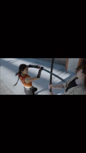 Emily Tung Instagram - Practice fight with @tung.action and @ellie_haigh_ with some katanas ⚔️ As part of our practice, we wanted to see how well we can work under a time constraint, this one took us about three hours from start to wrap! 🕰️ 
🎥 @eddietsaiii 
.
.
.
.
#fightchoreography #actionmovie #actionfilm #swordfight #swords #katana #japanesesword #fighting #girlfight #stuntwoman #stuntdouble #stuntperformer #stunttraining #stuntlife #stuntman #stuntpoc #stuntlisting #stuntwomenunited #martialarts #martialartsgirls #kungfuworld #martialartslife