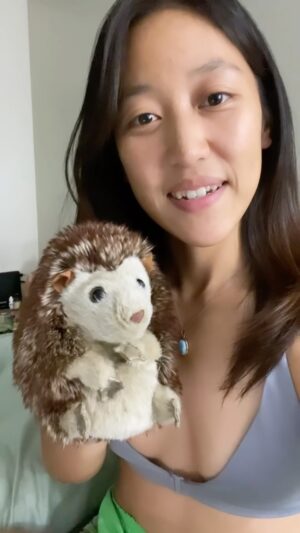 Emily Tung Instagram - Something a little different than the usual - me and my singing hedgehog 🎵 “Like I’m gonna lose you”🎶 
Ventriloquy is one of my random ass hobbies and a childhood passion…I enjoy animating stuffed animals 😁
.
.
.
.
#ventriloquist #ventriloquism #ventriloquistdummy #vocal #singing #karaoke #funtimes #stuffedanimals #hedgehog #americasgottalent #agt #voiceover #voiceactor #singer #meghantrainor #likeimgonnaloseyou #lovesongs