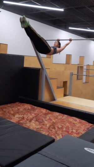 Emily Tung Instagram - First go at flyaway precision 😄
.
.
.
.
#flyaway #bars #parkour #freerunning #parkourgirl #parkourgym #parkourlife @roamfurther #stunttraining #stuntperformer #stuntgirl #stuntlife #stuntwoman #stuntpoc @stuntpoc #gymlife #junglegym #adventurine #gymnastics #gymnasticsgirl #calisthenics #barstarzz #parkourlife #parkourtraining #parkourfreerun #parkourday #flips #backflip