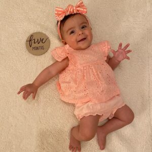 Emily Wilson Instagram - ✨MIRA✨
6 months today. I love her more than I ever could’ve imagined! 💗