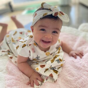 Emily Wilson Instagram - ✨MIRA✨
6 months today. I love her more than I ever could’ve imagined! 💗