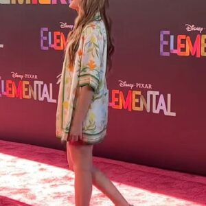 Emma Berman Instagram - The Elemental premiere last night was simply magical! This newest original Pixar gem is filled with heart, breathtaking animation and moving storytelling. Don’t miss it when it hits theaters next week! Thank you @disney and @pixar for the fun night and the experience! Loved seeing old friends and making new ones 💕

Set: @casablancabrand 
Shirt: @prada 
Shoes: @gucci 
HMU: @yasulina 

#pixar#elemental#premiere#disney#animation#disneypixar#Pixarluca#emmaberman#hollywood#pixarelemental