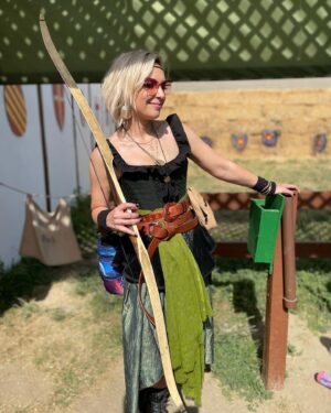 Emma Fyffe Instagram - Oops, I can’t stop running around crowded desert events in crazy fits. #renfaire #socalrenfaire