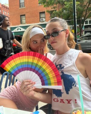 Emma Garner Instagram - Happy homo day!!! I love being gay!!! I LOVE my girlfriend!!!! AND I love my ally friends 🌈