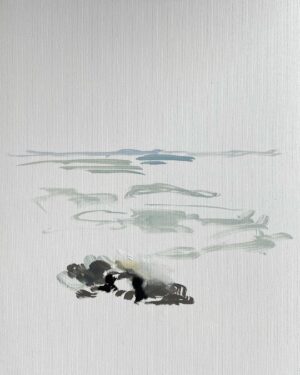 Emma Kathleen Hepburn Ferrer Instagram - Boys in the water
32x24 cm
Oil on canvas paper 
#oilpainting #painting #oilsketch