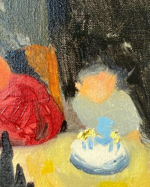Emma Kathleen Hepburn Ferrer Instagram - ‘The Birthday Party’
#painting #painter #celebration #oil #oilonlinen #oilpaint #oilpainter #paint