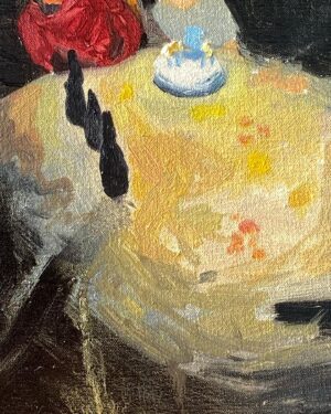 Emma Kathleen Hepburn Ferrer Instagram - ‘The Birthday Party’
#painting #painter #celebration #oil #oilonlinen #oilpaint #oilpainter #paint