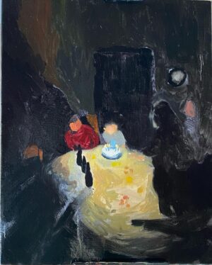 Emma Kathleen Hepburn Ferrer Instagram - ‘The Birthday Party’
Oil on linen. 

.
#painting #painter #contemporarypainting #oilpaint #contemporaryart #saparcontemporary